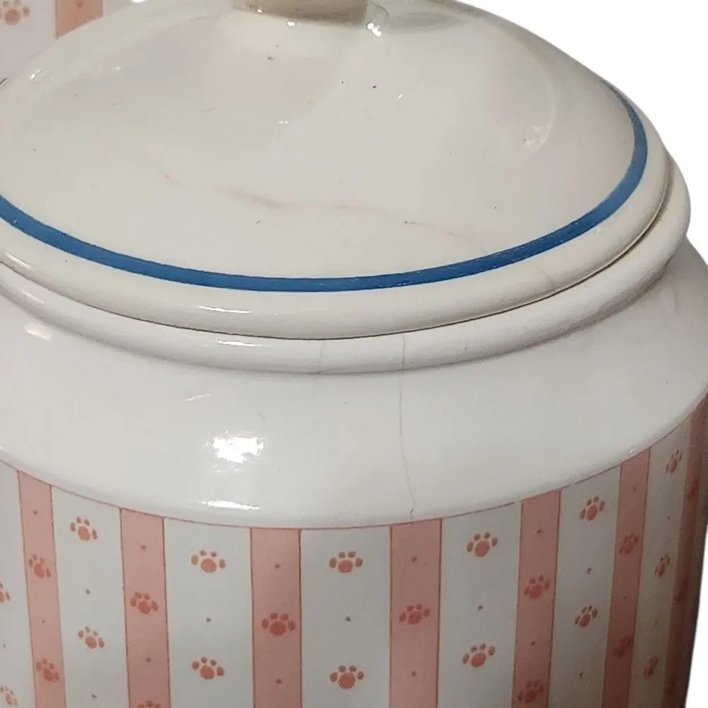 Vintage Lisa Berrett Canister Set 8 Piece 4 with Lids Country Tabby Cat